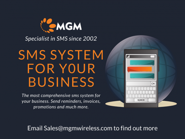 MGM business SMS facebook campaign FB copy